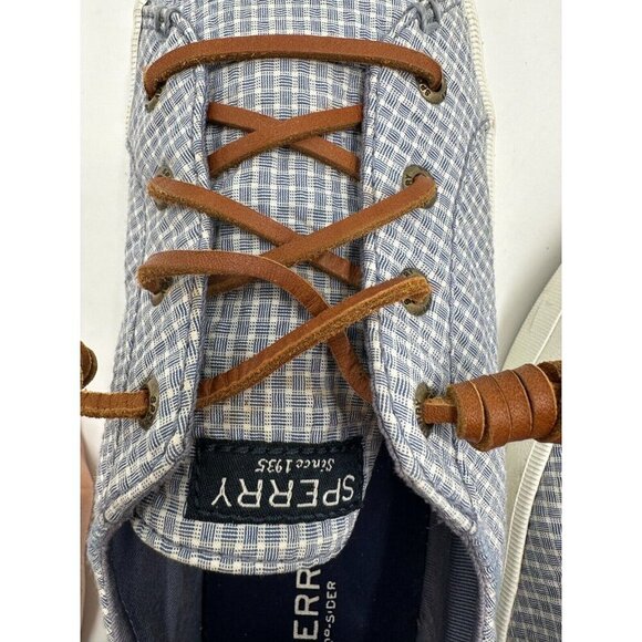Womens Sperry Top Sider Crest Vibe Slip On Canvas Shoe Mini Plaid Size 9.5 - Picture 12 of 12